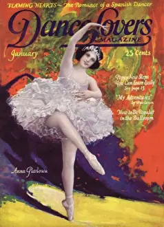 Jazz Age Club Prints: Cover of Dance magazine, January 1924