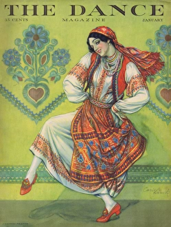 Images Dated 19th November 2014: Cover of Dance Magazine January 1927