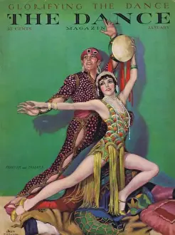 Fowler Prints: Cover of Dance magazine, January 1928