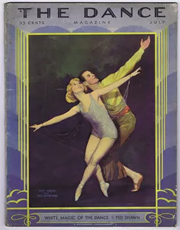 Acrobatic Collection: Cover of Dance Magazine, July 1930