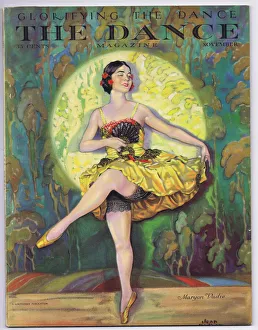 Oldham Prints: Cover for Dance Magazine November 1927