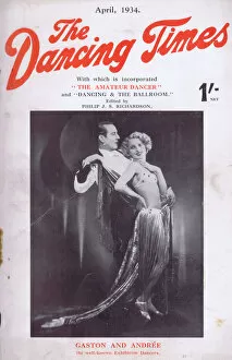 Andree Gallery: Cover of Dancing Times, April 1934 featuring the dancers