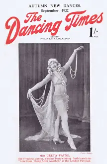 Cochran Prints: Cover of Dancing Times featuring the dancer Greta Fayne