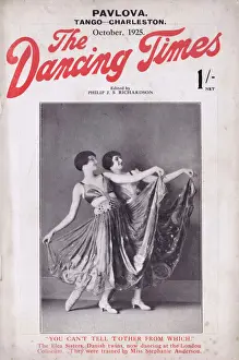 Coliseum Prints: Cover of Dancing Times featuring the Elca Sisters