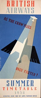 Fast Gallery: Cover design, British Airways Summer Timetable 1938