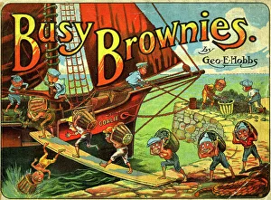 Plank Prints: Cover design, Busy Brownies by George E Hobbs