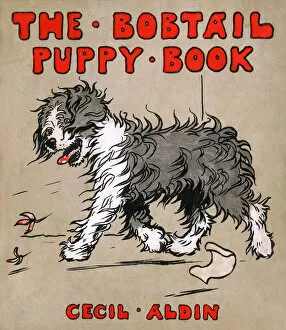 Images Dated 5th November 2015: Cover design by Cecil Aldin, The Bobtail Puppy Book
