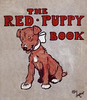 Images Dated 5th November 2015: Cover design by Cecil Aldin, The Red Puppy Book