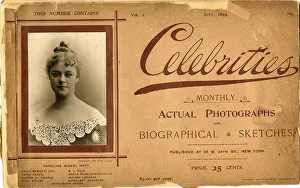 Cover design, Celebrities Monthly, photographs, sketches