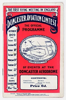 Meeting Collection: Cover design, Doncaster Aviation Contest Programme