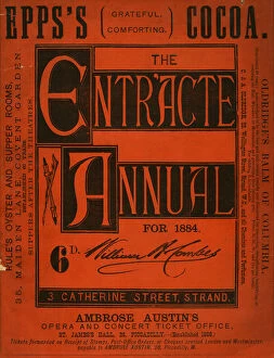 Cover design, The Entr'acte Annual for 1884
