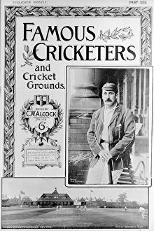 Alcock Gallery: Cover design, Famous Cricketers and Cricket Grounds, XIII