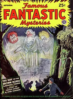 Fantastic Prints: Cover design, Famous Fantastic Mysteries