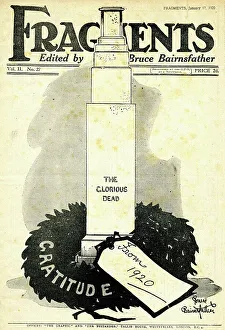 Edited Collection: Cover design, Fragments magazine, Cenotaph Monument