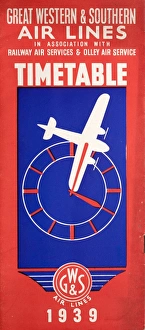 Images Dated 15th September 2015: Cover design, Great Western & Southern Air Lines