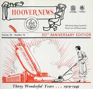Household Collection: Cover design, Hoover News, 30th Anniversary Edition