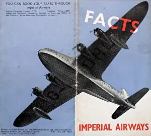 Cover design, Imperial Airways Facts
