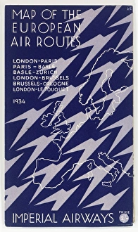 Cover design, Imperial Airways map Cover design, Imperial Airways map