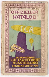 Internationale Prints: Cover design, Luftschiffahrt Ausstellung catalogue