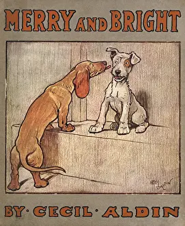 Cover design, Merry and Bright, by Cecil Aldin