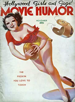 Cover design, Movie Humor magazine, November 1937