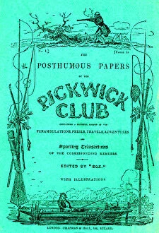 Images Dated 6th September 2017: Cover design, The Pickwick Papers by Charles Dickens