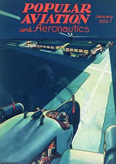 Royal Aeronautical Society Gallery: Cover design, Popular Aviation and Aeronautics