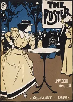 Boater Prints: Cover design for The Poster, August 1899