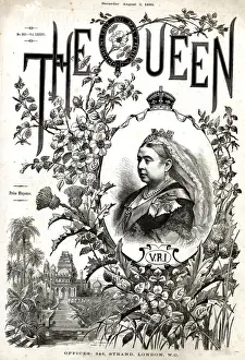 Cover design, The Queen magazine, August 1889