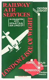 Images Dated 29th May 2012: Cover design, Railway Air Services timetable