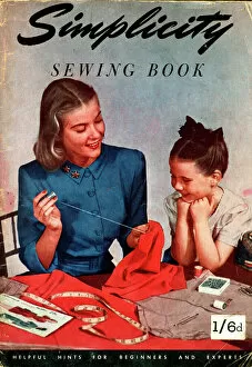 Postwar Collection: Cover design, Simplicity Sewing Book
