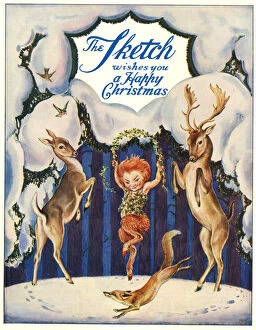 Forster Collection: Cover design, The Sketch magazine, Christmas 1930