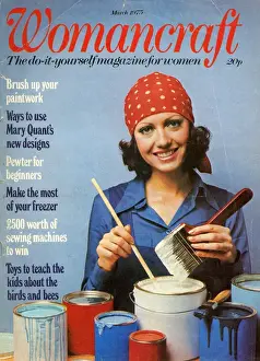 Stirring Prints: Cover design, Womancraft magazine, March 1975