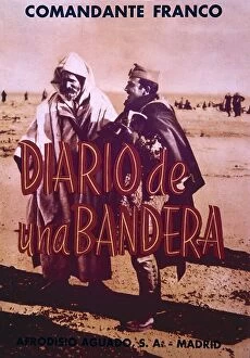 Spaniards Collection: Cover of Diario de una Bandera by Francisco Franco. 1922