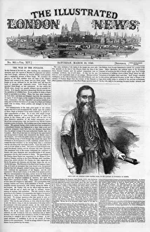 Images Dated 29th June 2018: Front cover of The Illustrated London News, 10 March 1849