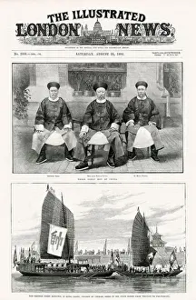 Hung Prints: Front cover of The Illustrated London News depicting three great men of China - General Shan