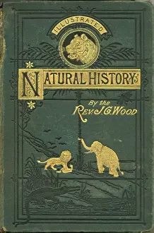 Reverend Prints: Front Cover of Illustrated Natural History by Rev Wood