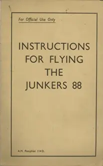 Pamphlet Prints: Front cover of Instructions for flying the Junkers 88