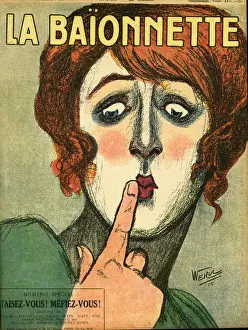 Front cover, La Baionnette, WW1