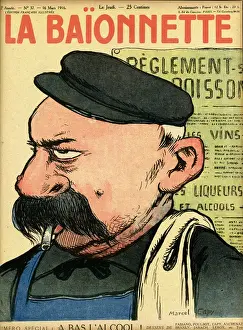 Front cover, La Baionnette, WW1