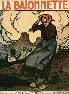 Front cover, La Baionnette, WW1