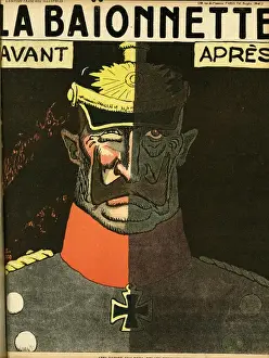 Front cover, La Baionnette, WW1