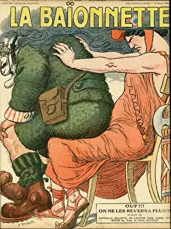 Front cover, La Baionnette, WW1