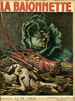 Front cover, La Baionnette, WW1