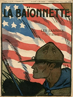 Front cover, La Baionnette, WW1