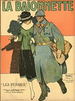 Front cover, La Baionnette, WW1