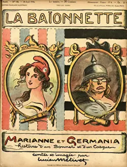 Front cover, La Baionnette, WW1