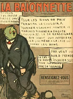 Front cover, La Baionnette, WW1