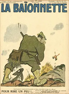 Front cover, La Baionnette, WW1