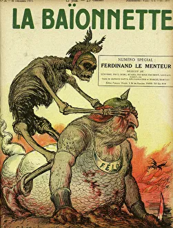 Front cover, La Baionnette, WW1